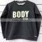 Fit Women Sweatshirt With Raglan Sleeve Towel Embroidering for Winter and Autumn Season Sports