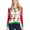 Repeated Santa Hats Pattern Women Christmas Sweater