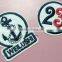 custom hot sale cheap embroidery patch round badges for garments