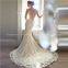 Appliqued heavy beading mermaid Wedding Dress With Chapel Train