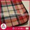 Rolling package check pattern polar fleece picnic blanket