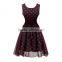 Cheap print hot sell gray red black yellow green casual dress