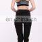 Cheap wholesale custom made S~XL quick dry blank black yoga capri leggings for women