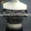 Sheath Off Shoulder Embroidery Beaded Black Two Piece Long Prom Dress 2017