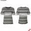 Acrylic Flat knitted sweater for women as stripe collar short sleeve polka dot T-shirt of latest design girls top