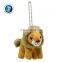 Brand LOGO Cheap Custom Soft Stuffed Animal 3.5'' Plush Lion Keychain With T shirts