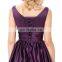 Grace Karin Sleeveless V-Neck Satin Purple Color Homecoming Dress Short Prom Party Dress 8 Size US 2~16 GK000126-2