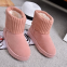 2018 new snow boots flat warm boots cotton boots flanging sets of feet in the tube casual cotton shoes wholesale