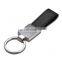 Simple style design red/blue/black leather keychain for promotion for men