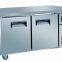 Stainless steel Digital temperature 2-Doors Work table chiller for commercial use