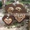 Chinese supplier antique rusty heart shaped garden flower pots for sale