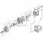 Hydraulic Single Pump 705-12-31240 Loader Spare Part WA250 Charge Pump
