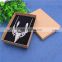 Custom plain kraft paper jewelry gift box for necklaces rings earrings