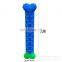 Durable silica gel dog bite/chew bone toy for teeth grinding/ cleaning