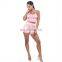 2020 New Arrivals Plus Size Summer Women Sexy Sleepwear Pajamas Set Ladies U-Neck Lace Short Pajamas Women's Sleepwear