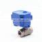 2 way  ss304 mini electric motorized water ball valve 5v 3.6v 12v 24v 110v 220v DN15 DN20 for water irrigation