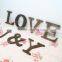 Accept OEM cheap antique plywood craft letters,vintage wooden letter