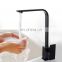 Commercial solid Stainless steel  kitchen mixer taps black kitchen faucets