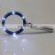 Metal Material Aluminum Alloy 12 LED Lights 5 Times 10 Times HD Reading Magnifying Glass