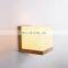 Modern Wall Light Nordic Wooden Wall Lamp Shades Square Glass Lighting Fixtures Wall Lamp