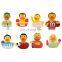 New Design Unique Yellow Duck Floating Weighted Captain Rubber Toy Bath Duck