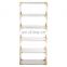 2020 New Design Gold Connection Book Display Rack 6 Tiers Clear Acrylic Book shelf