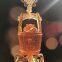 Traditional Double Mini Side Gautam Buddha Amber Glass Car Mirror Hanging Pendant