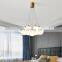 White Glass Ball Shade Pendant Light Modern Chandelier Bubble Glass Ceiling Hanging Lamp For Living Room