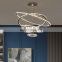 Nordic Metal Latest Chandelier Design Round Large Spherical Living Room Ceiling Lamp Modern LED Chandelier