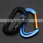 JRSGS Wholesale Custom Camping Hiking Outdoor Small Safety Snap Hook Clip logo Keychain Locking Aluminum Alloy Carabiner S7802