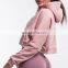 High quality collar ladies crop top sweatshirts Hot Seller Amazon great quality Top Designed