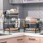 Multi-functional Kitchen Drain Storage Rack Non-slip Bowl Dish Cutting Board Etc Kitchen Organizer Rack With Hooks