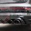 Genuine Auto Parts Rear Diffuser For Audi Q5 Facelift SQ5 2018+ Rear Lip With SS Material Black/Silver Exhaust Pipe