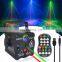 RGB Mini DJ Disco Laser Light Projector USB Rechargeable LED UV Sound Strobe Stage Effect Wedding Xmas Holiday Party Lamp