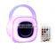 led usb rechargeable portable PE plastic TWS function hot sale ice bucket led light living room mood magic lights speaker