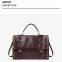 Classical Vintage Rivet Decoration Briefcase Soft Oil Wax Leather Crossbody Bag