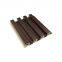 Wooden Grain PVC WPC Fluted Wall Panels For Decoration
