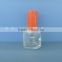 3ml small capacity high quality transpent women nail polish glass bottle