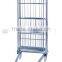 Industrial wire mesh roll container trolley