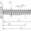 Self dril screw to perforate steel plate thickness from 2.3mm to9mm