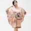 Plus Size Casual Robes Women's Nightgown, Batwing Sleeve Loose Sleepwear