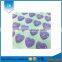 High quality custom design cute heart shape crystal plastic domed epoxy sticker
