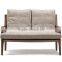 Wood Frame Linen Sofa Modern Living Room Furniture Guangdong Sectional Sofa Design