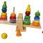 EN71 hot selling wooden kids learning block OEM/ODM educational baby toy
