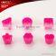 Hot sell difference shape colorful 6pcs plastic cookie cutter set