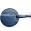 Custom blue cheap round shape PU luggaga tags