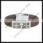 Magnetic clasp leather bangle wholesale