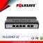 Folksafe Ethernet switch 4-port mini with 2 uplink PoE light