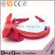 2016 new design colorful ribbon hair bow scrunchie ponytail holder clips accessory