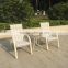 Garden Patio Aluminum Mesh Patio Furniture Bistro Table and Chairs